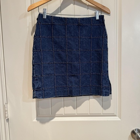 Ralph Lauren Dresses & Skirts - Ralph Lauren Denim Skirt Window Panel Design Women's 2‎ Vintage